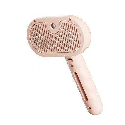 Steam Spray Dog & Cat Grooming Brush – 3-in-1 Mist & De-Shedding