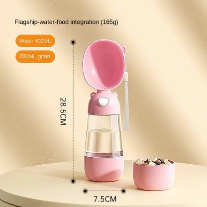 Portable 2-in-1 Pet Water Bottle & Snack Cup