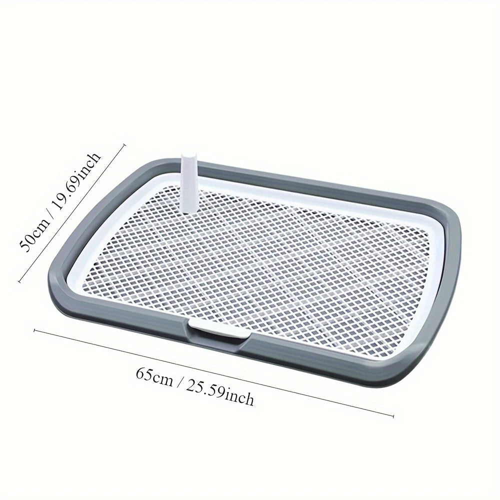 Reusable Indoor Dog Potty Tray with Removable Mesh Grid