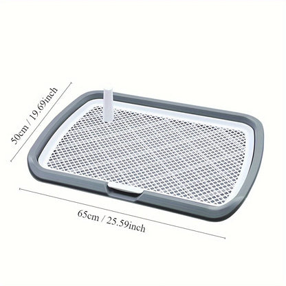 Reusable Indoor Dog Potty Tray with Removable Mesh Grid