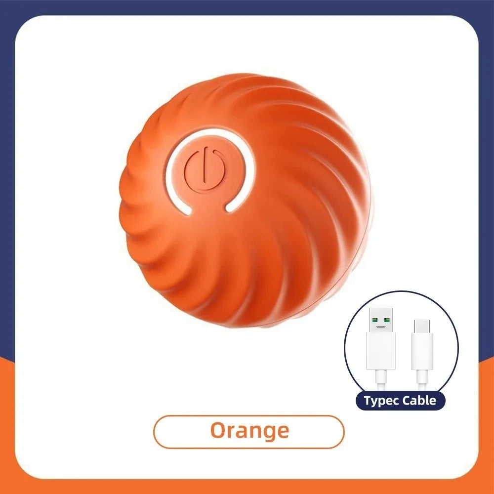 Smart Dog Toy Ball – USB Rechargeable Interactive Pet Ball with Automatic Bouncing, Rolling & RGB Lights for Dogs & Cats
