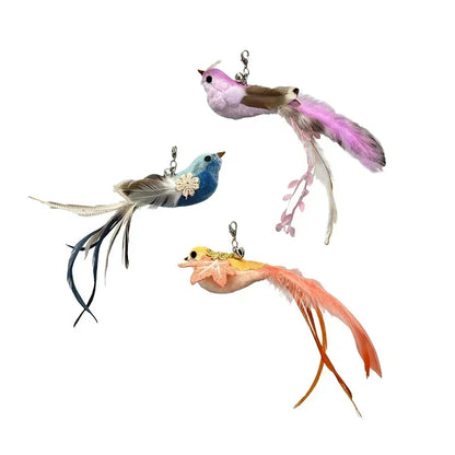 Interactive Peacock Cat Wand Toy