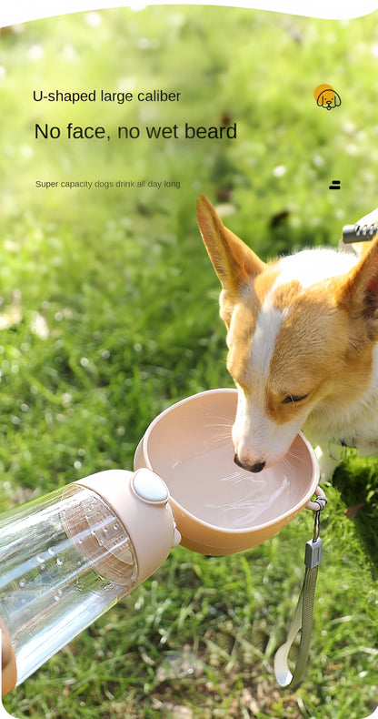 Portable 2-in-1 Pet Water Bottle & Snack Cup
