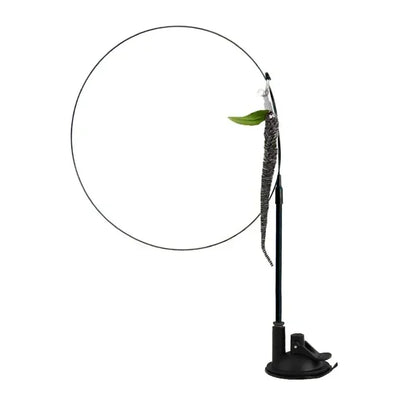 Interactive Peacock Cat Wand Toy