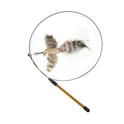 Interactive Peacock Cat Wand Toy