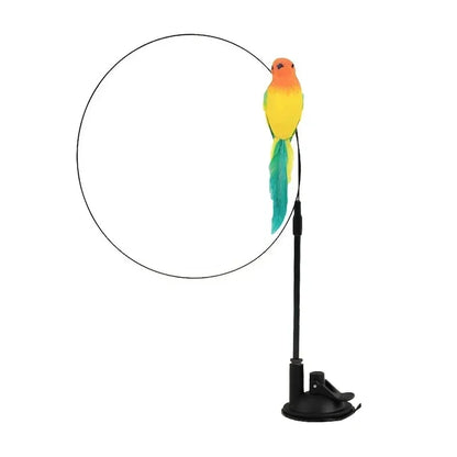 Interactive Peacock Cat Wand Toy