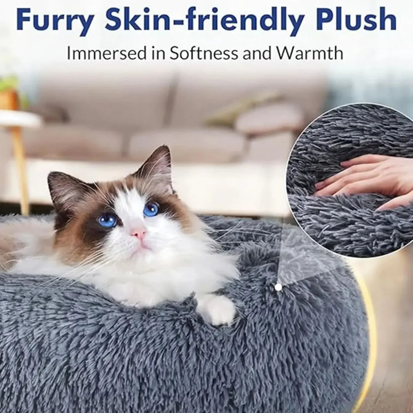SnuggleNest Plush Pet Bed