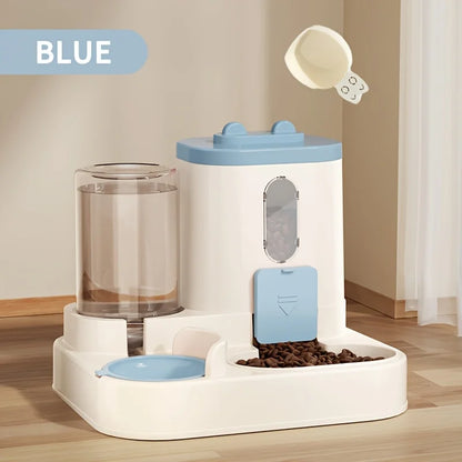 2-in-1 Automatic Pet Feeder & Water Dispenser for Cats & Small Dogs