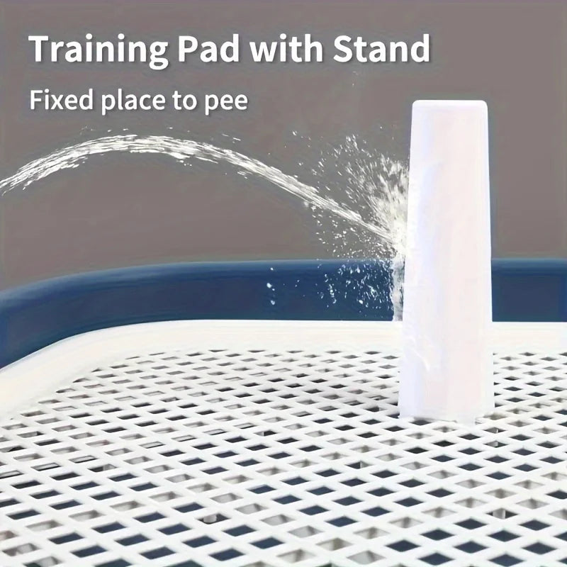 Reusable Indoor Dog Potty Tray with Removable Mesh Grid