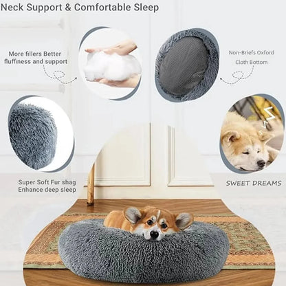 SnuggleNest Plush Pet Bed