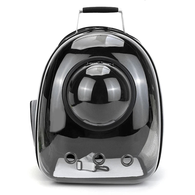 Space Capsule Pet Backpack – Transparent, Breathable (Cats & Small Dogs)
