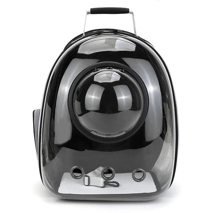 Space Capsule Pet Backpack – Transparent, Breathable (Cats & Small Dogs)