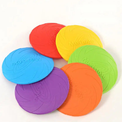 OUZEY Bite-Resistant Flying Disc – Durable Dog Toy for Outdoor Training & Interactive Play