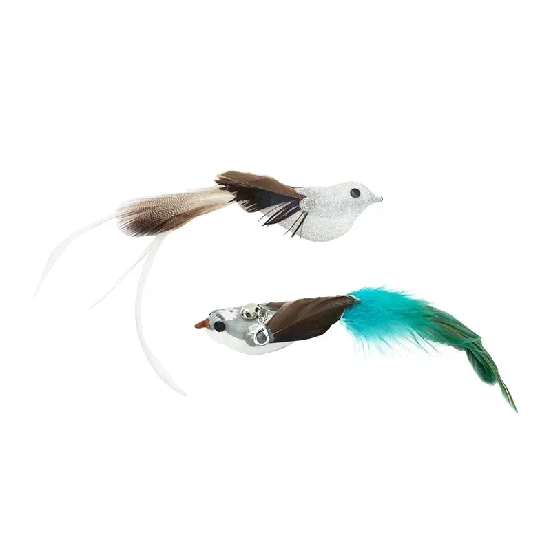 Interactive Peacock Cat Wand Toy