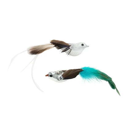 Interactive Peacock Cat Wand Toy