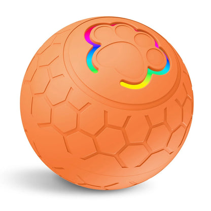 Smart Dog Toy Ball – USB Rechargeable Interactive Pet Ball with Automatic Bouncing, Rolling & RGB Lights for Dogs & Cats