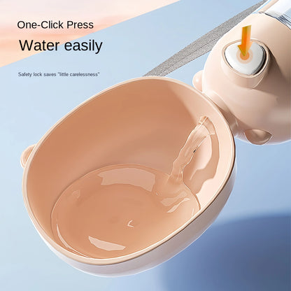 Portable 2-in-1 Pet Water Bottle & Snack Cup
