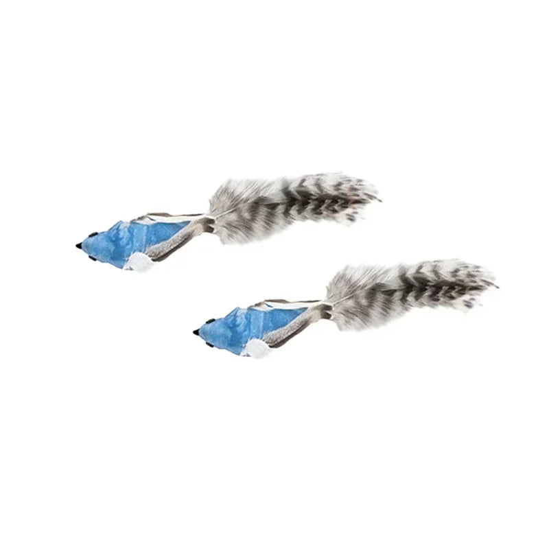 Interactive Peacock Cat Wand Toy