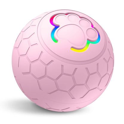 Smart Dog Toy Ball – USB Rechargeable Interactive Pet Ball with Automatic Bouncing, Rolling & RGB Lights for Dogs & Cats