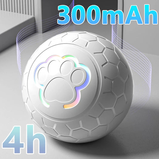 Smart Dog Toy Ball – USB Rechargeable Interactive Pet Ball with Automatic Bouncing, Rolling & RGB Lights for Dogs & Cats