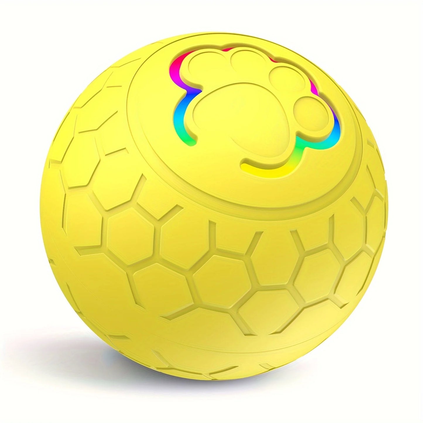 Smart Dog Toy Ball – USB Rechargeable Interactive Pet Ball with Automatic Bouncing, Rolling & RGB Lights for Dogs & Cats