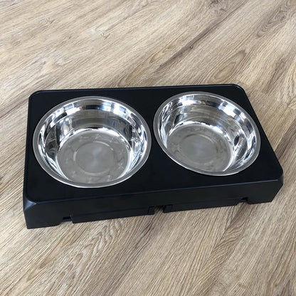 Adjustable Elevated Dog Feeder – Ergonomic Double Bowl Stand for All Breeds