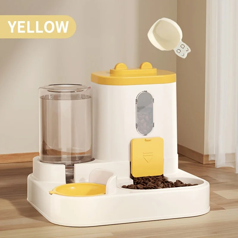 2-in-1 Automatic Pet Feeder & Water Dispenser for Cats & Small Dogs