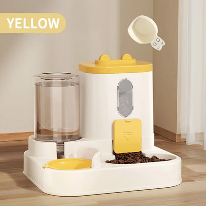2-in-1 Automatic Pet Feeder & Water Dispenser for Cats & Small Dogs