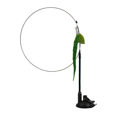 Interactive Peacock Cat Wand Toy