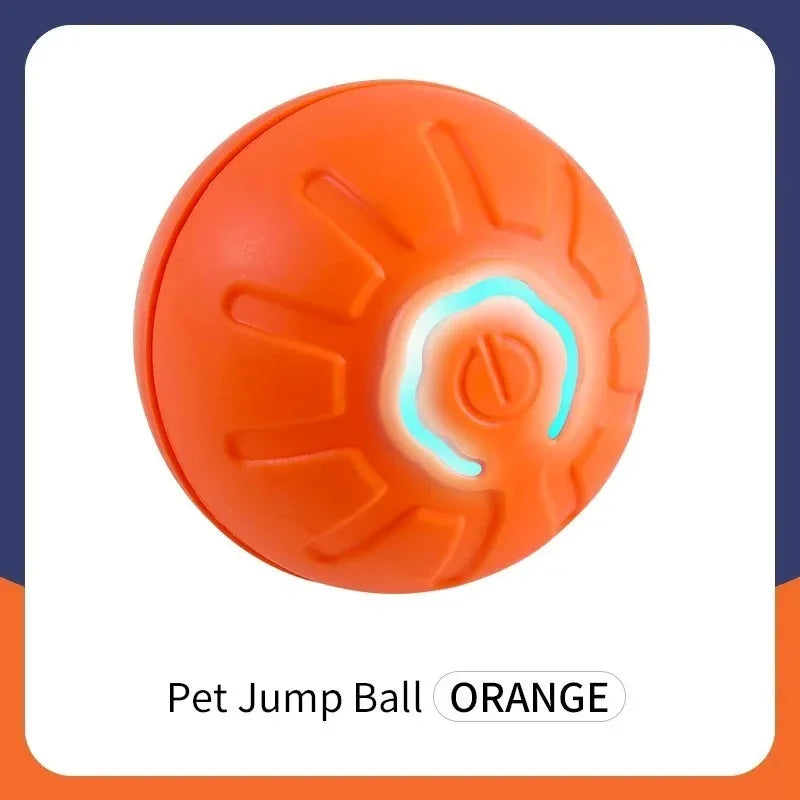 Smart Dog Toy Ball – USB Rechargeable Interactive Pet Ball with Automatic Bouncing, Rolling & RGB Lights for Dogs & Cats