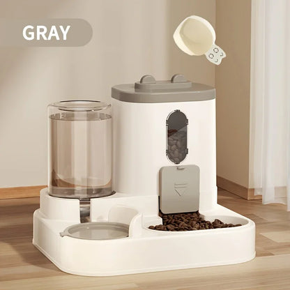 2-in-1 Automatic Pet Feeder & Water Dispenser for Cats & Small Dogs