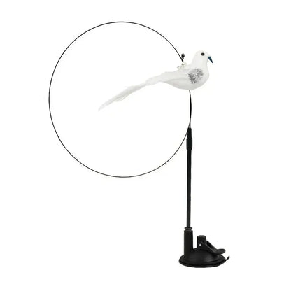 Interactive Peacock Cat Wand Toy
