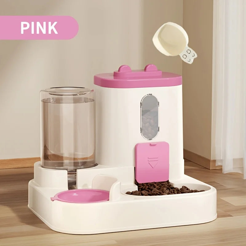 2-in-1 Automatic Pet Feeder & Water Dispenser for Cats & Small Dogs