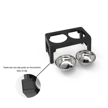 Adjustable Elevated Dog Feeder – Ergonomic Double Bowl Stand for All Breeds