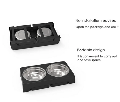 Adjustable Elevated Dog Feeder – Ergonomic Double Bowl Stand for All Breeds